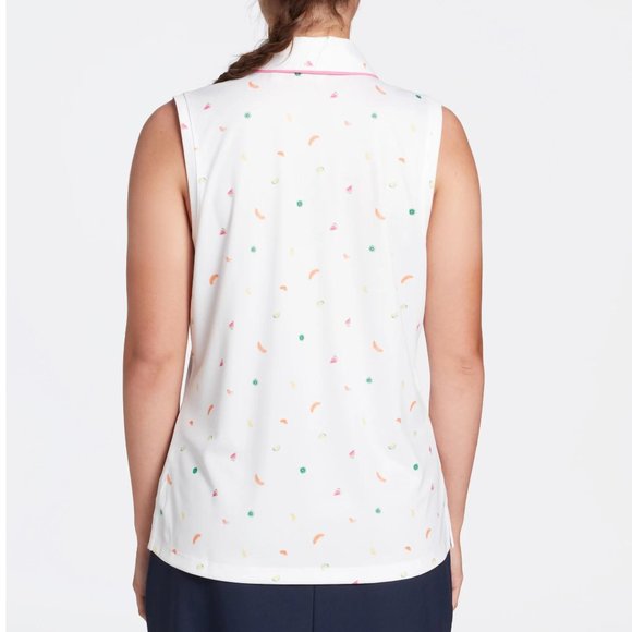 NWT Lady Hagen Women's Piped Sleeveless Golf Polo - Picture 2 of 4